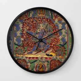 Mahakala Buddhist Thangka Wall Clock