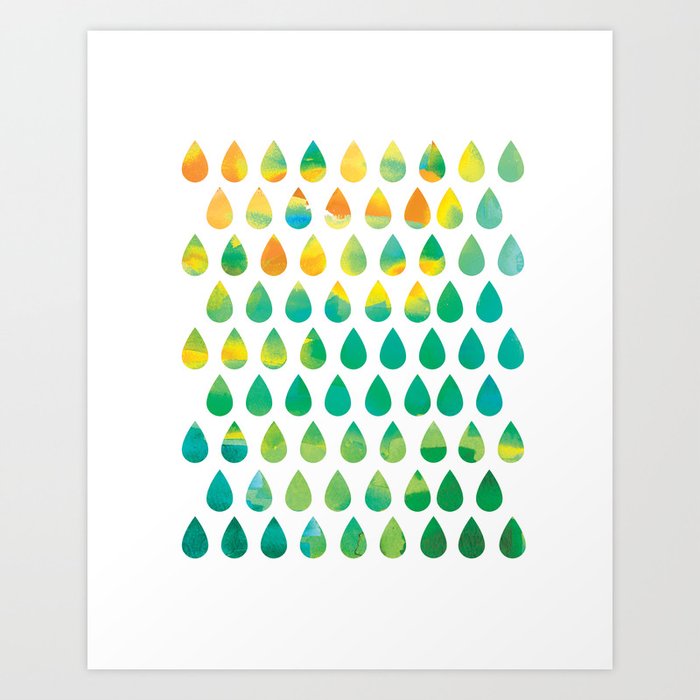 Monsoon Rain Art Print