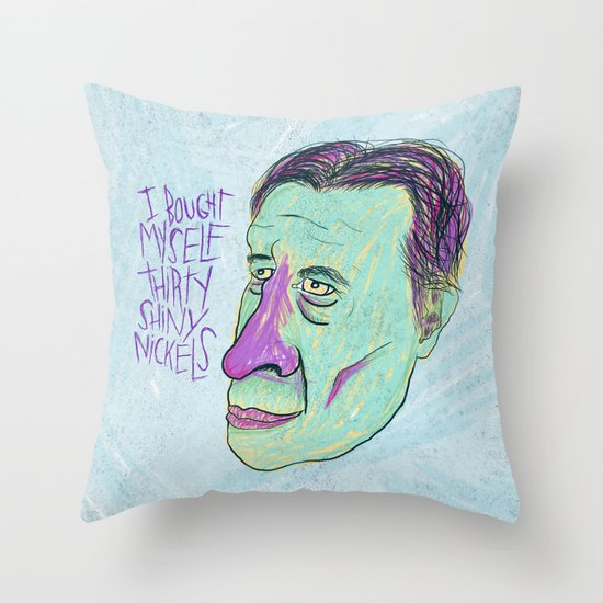 SHINY NICKELS Throw Pillow