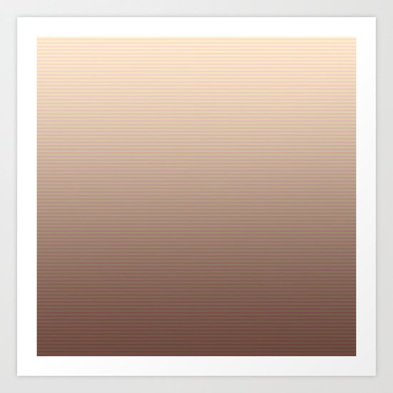 RoseGold Stripes Art Print