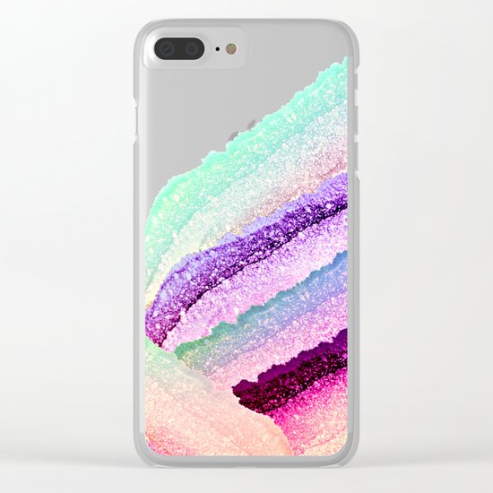 FLAWLESS UNICORN RAINBOW Clear iPhone Case