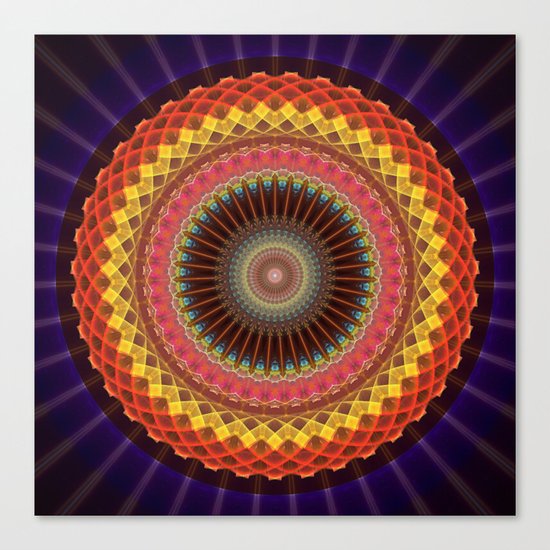 The mandala of Energy Canvas Print