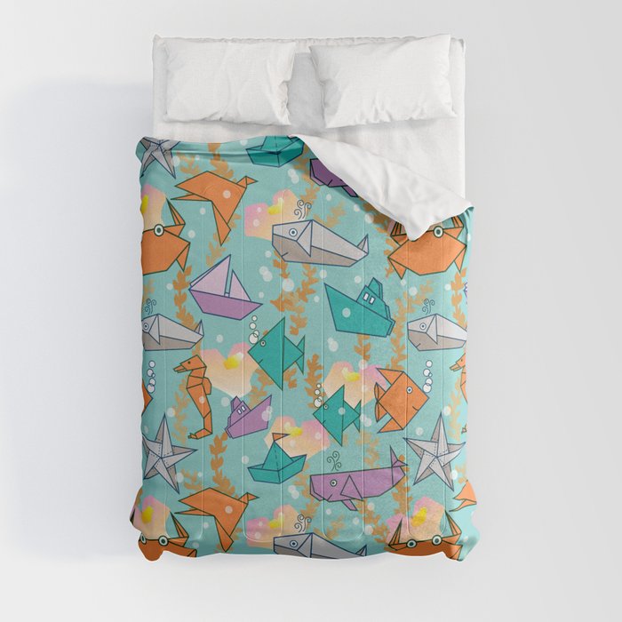 Origami Ocean Comforter