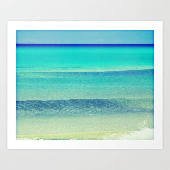 shades of blue Art Print