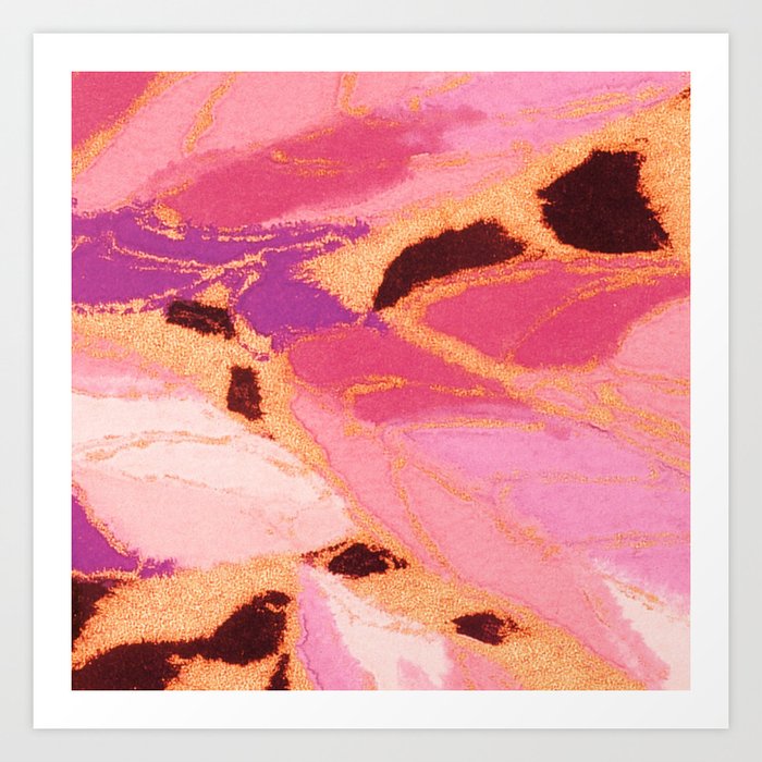 pink landscape Art Print by clemm Society6