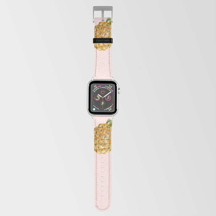 Trendy Summer Pattern with Pineapples Apple Watch Band