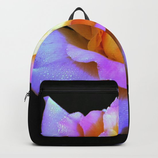Pink And Gold Rose Backpack