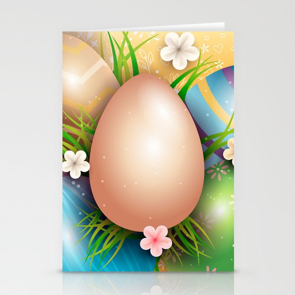 Easter Background Stationery Cards