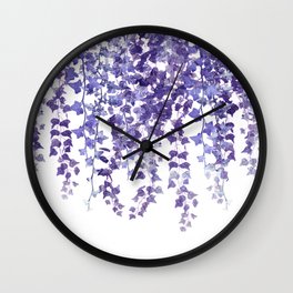 Purple Ivy Wall Clock