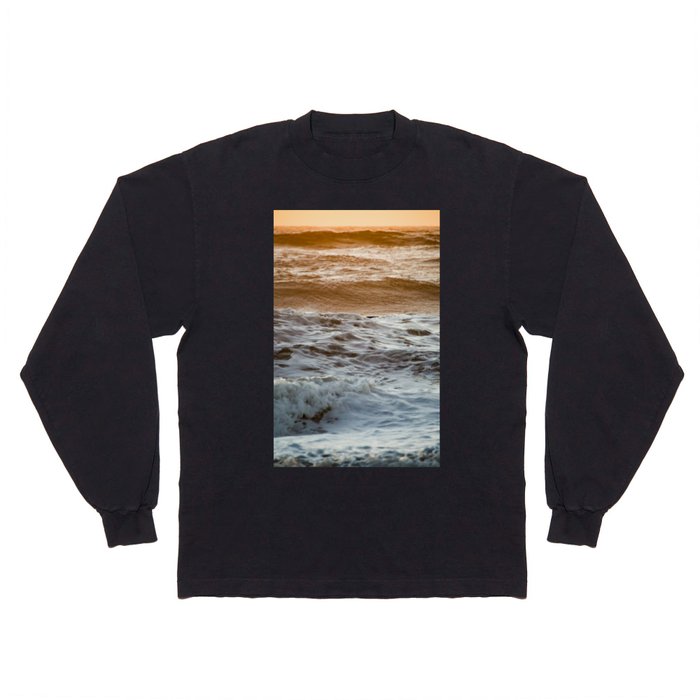 Coral Ocean Sunset Long Sleeve T Shirt