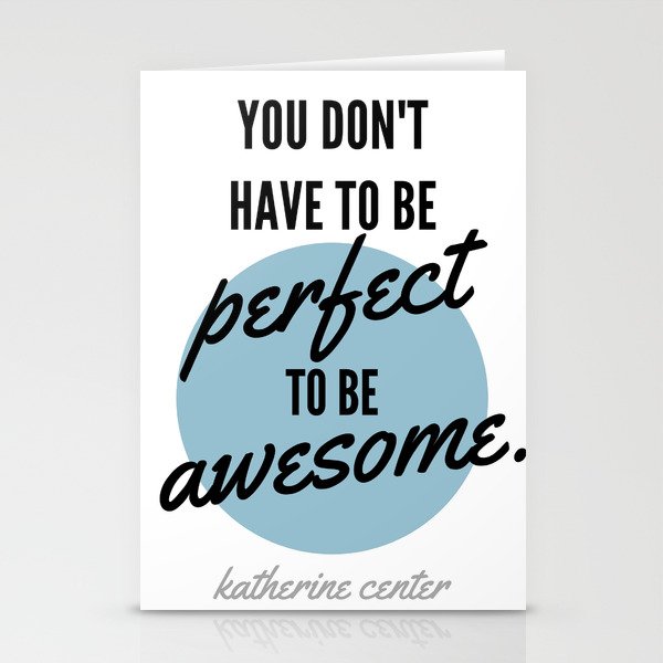 PERFECT IS OVERRATED Stationery Cards | Graphic-design, Typography, Perfectionism, Awesome, Wise-words, Quotes, Inspiration