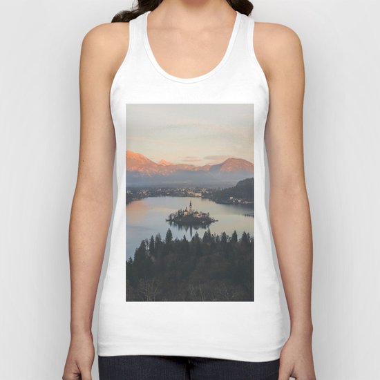 Lake Bled, Slovenia II Unisex Tank Top