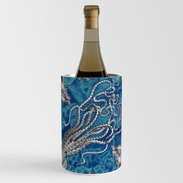 The Kraken (Blue, Square) Wine Chiller