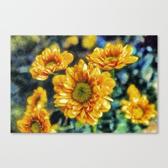 Sunny Flowers Canvas Print