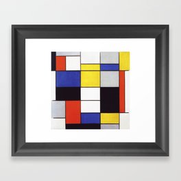 art by piet mondrian Framed Art Print