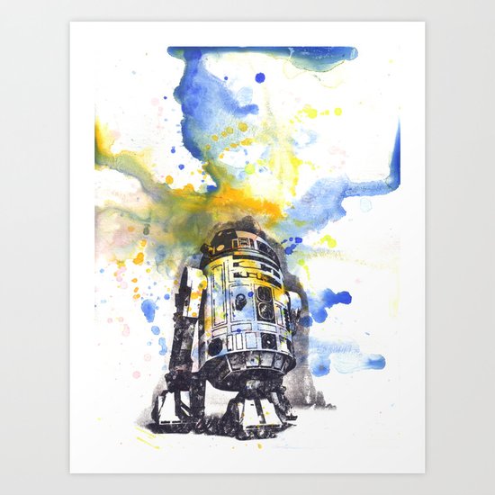 R2D2 from Star Wars Art Print