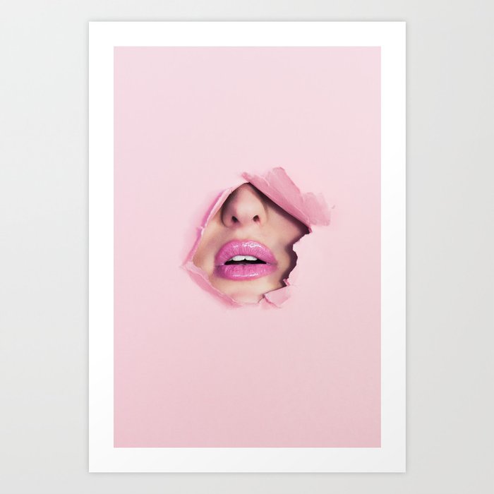 Pink Stitch | Art Print
