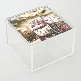 London bus and the houses of parliament  Acrylic Box