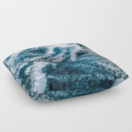 Wild Wave at sunset – Oceanscapes in Ireland Floor Pillow