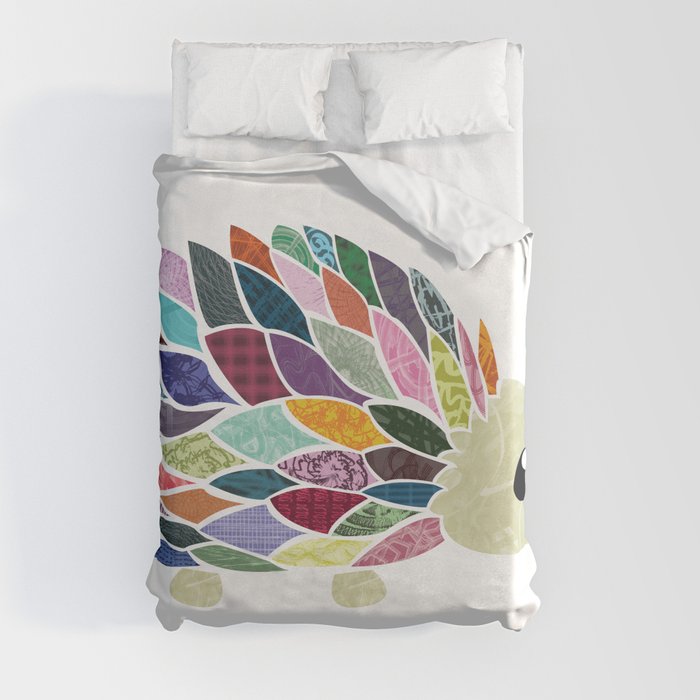 Abstract Hedgehog Duvet Cover