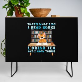 Read Books Drink Tea Book Reading Bookworm Credenza