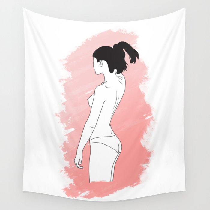 Naked girl tapestry sales