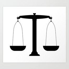 weight scale Art Print | Protection, Righteousness, Trial, Seal, Weight, Protect, Measure, White, Punishment, Truth 