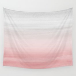 Touching Blush Gray Watercolor Abstract #1 #painting #decor #art #society6 Wall Tapestry
