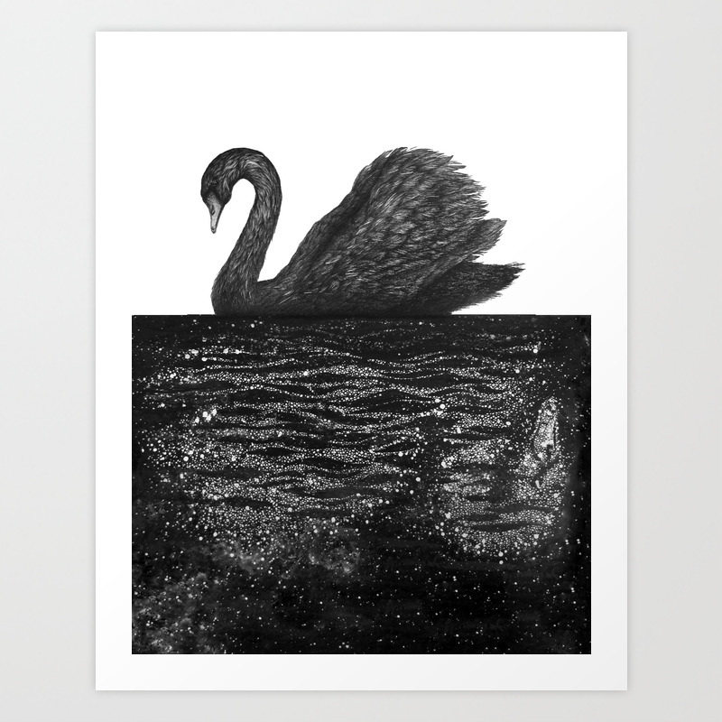 Splendor dokumentarfilm brochure The Other Side: Black Swan Art Print by ECMazur | Society6