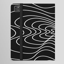 Abstract pattern - black and white. iPad Folio Case