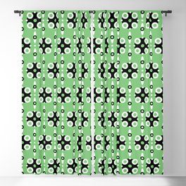 Funky Geo Modern / Green Geometric Modern Pattern Blackout Curtain