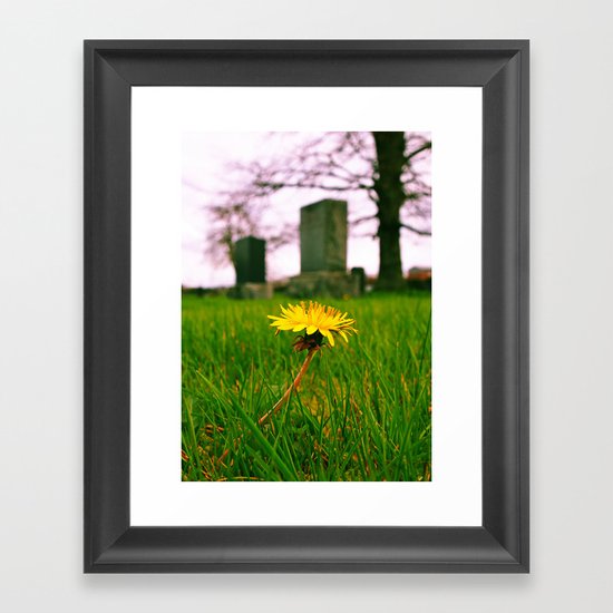 Sign of spring Framed Art Print