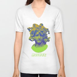 Medusa/Mother V Neck T Shirt