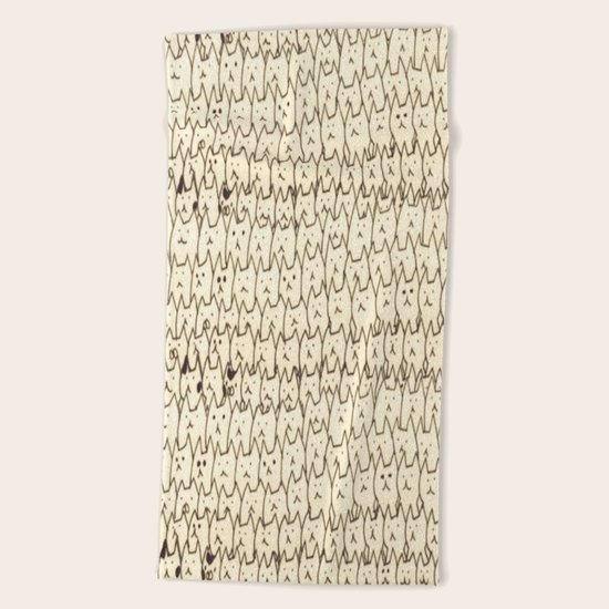cats-5 Beach Towel