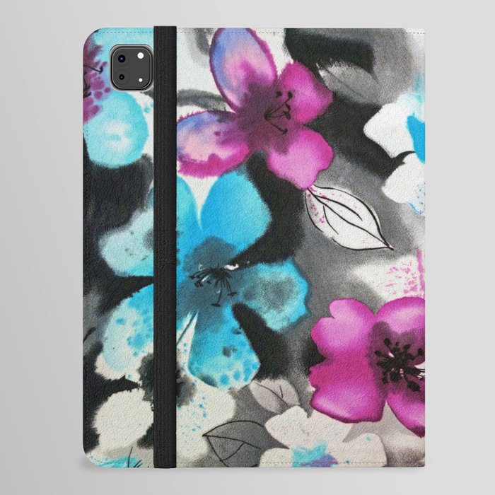 Watercolor flowers iPad Folio Case