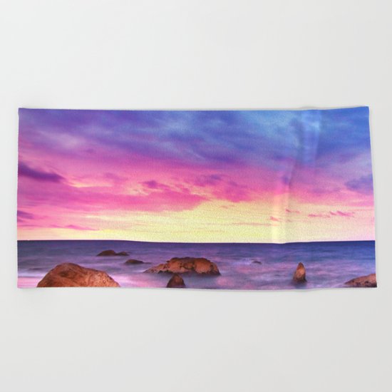 Sunrise over the Ocean Beach Beach Towel
