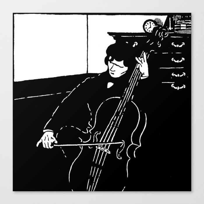 Felix Vallotton, Cello, violoncelle Canvas Print