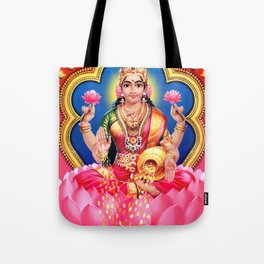 Goddess Lakshmi Hindu Painting Tote Bag