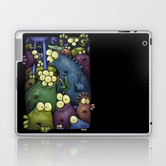 Crowded Aliens Laptop & iPad Skin