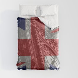 Big Ben - UK Flag Duvet Cover