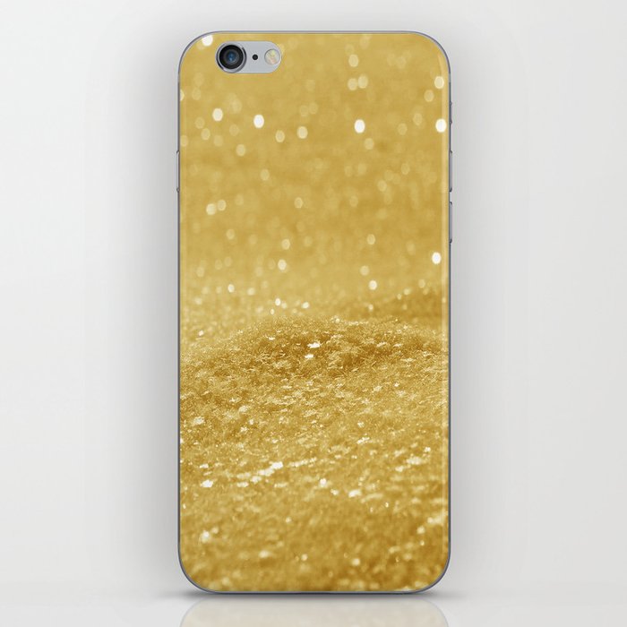 Glitter Gold iPhone Skin