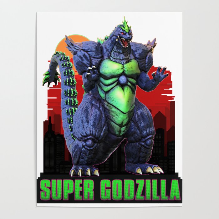 Retro Super Godzilla Poster By Digiwip Society6 Customize and personalise your desktop, mobile phone and tablet with these free wallpapers! retro super godzilla poster by digiwip