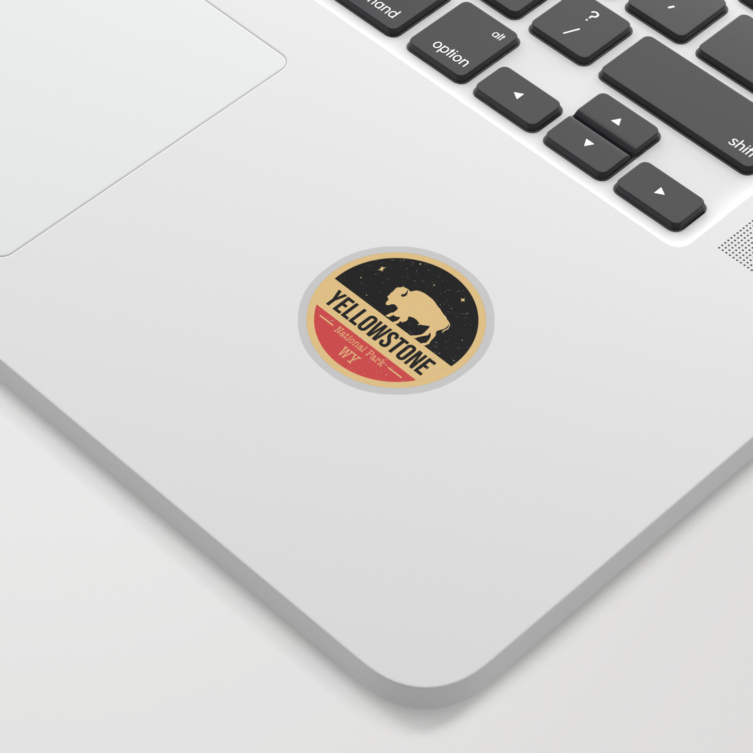 Yellowstone National Park Badge Sticker By Cloudwalkerdesigns Society6