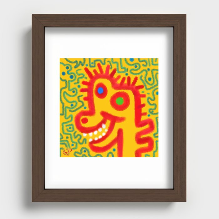 derick dino does the dipsy-doo Recessed Framed Print