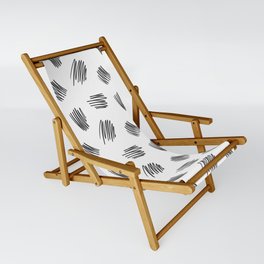 Scribbles (Black and White) Sling Chair