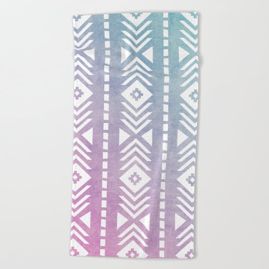 Aztec Pattern 12 Beach Towel
