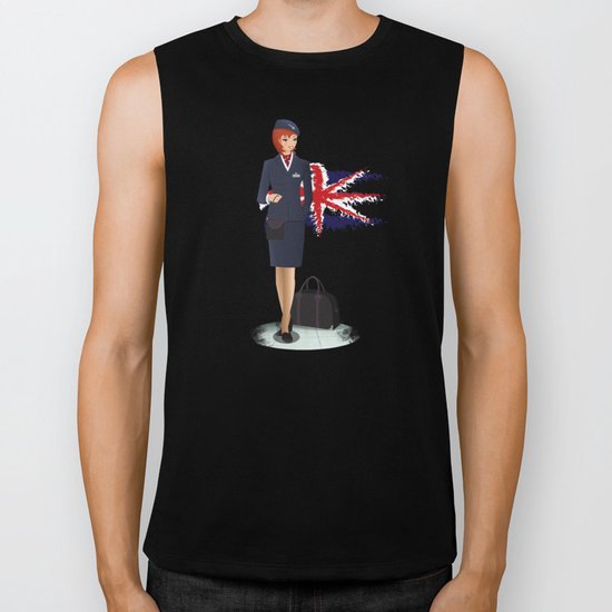 Come fly with me, let's fly, let's fly away - England Biker Tank