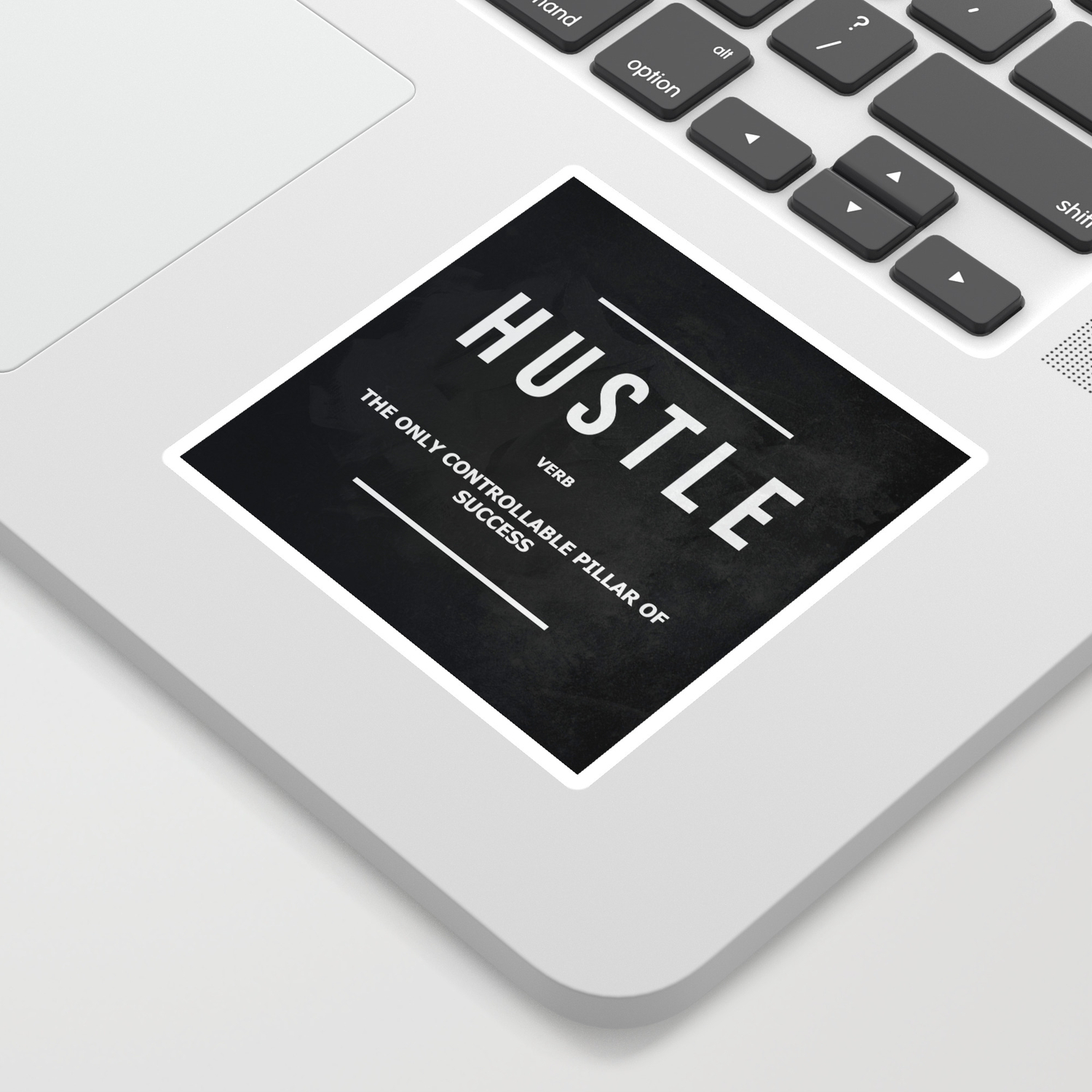 hustle verb motivational wall art entrepreneur motivation sticker by successhuntersprints society6