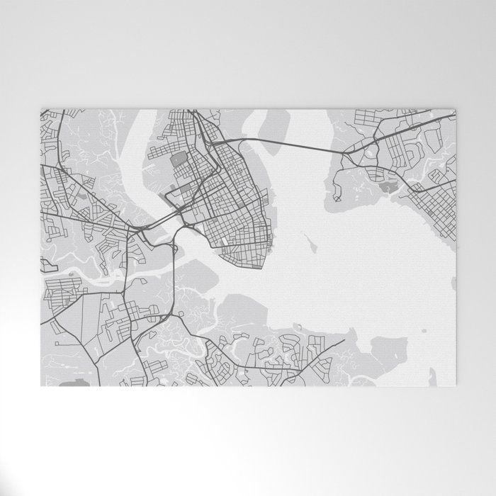 Charleston South Carolina Map, Charleston Map, Minimalist Map
