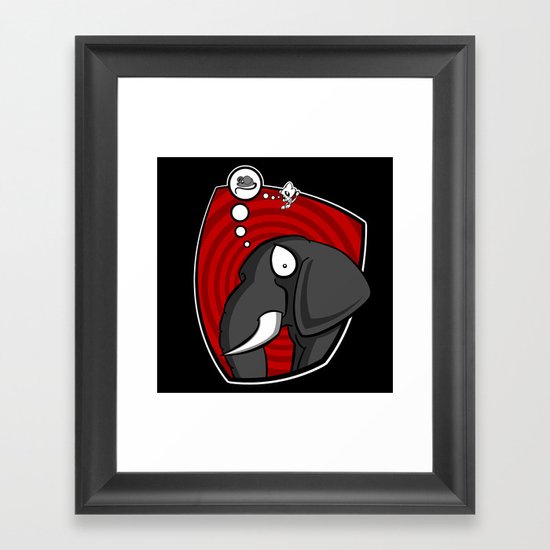 FIGHT OR FLIGHT Framed Art Print